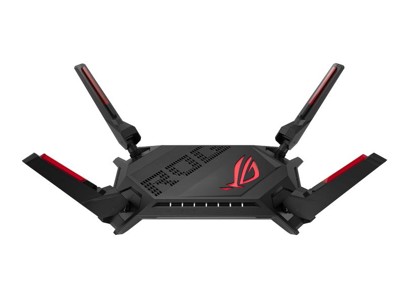 ASUS ROG Rapture GT-AX6000 GT-AX6000 Dual-Band WiFi 6 (802.11ax) Gaming Router, Dual 2.5G Ports, verbesserte Hardware, WAN Aggregation, VPN Fusion, Triple-Level Game Acceleration, kostenlose Netzwerksicherheit und AiMesh Unterstützung