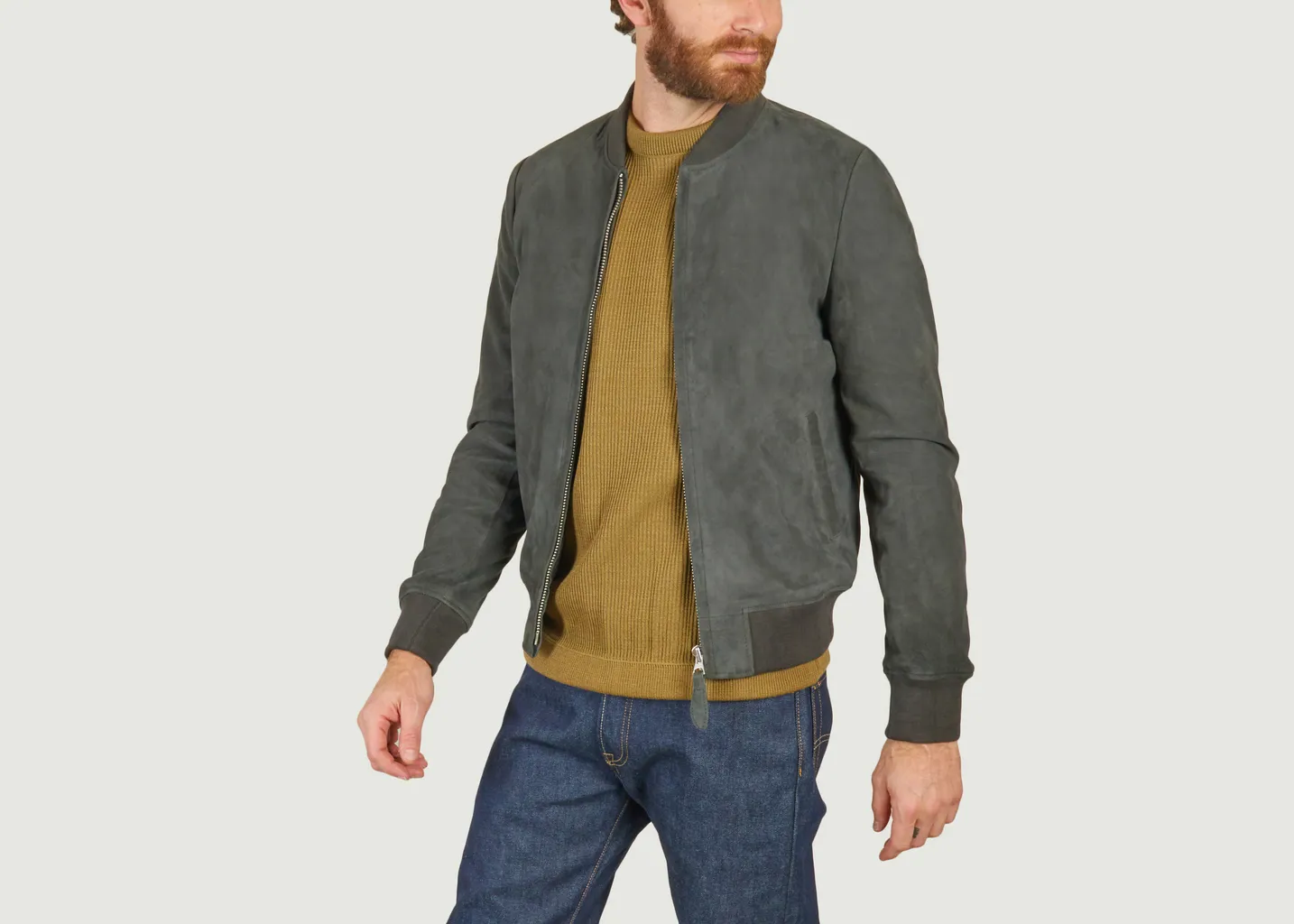 Blouson bomber en daim LC300 Schott NYC