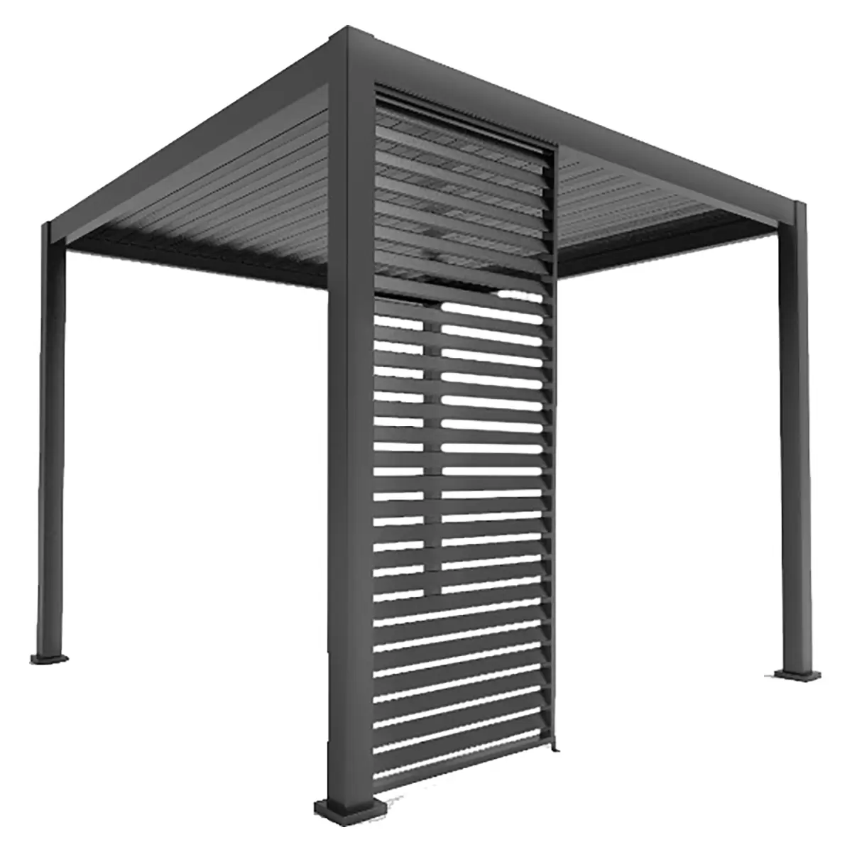 Pavillon Classic Seitenteil Deluxe 93 cm anthrazit Anthrazit