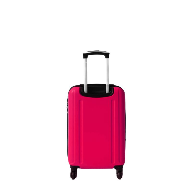Lot de 3 valises rigides FG671 Extensibles 55, 65 et 75 cm Rose