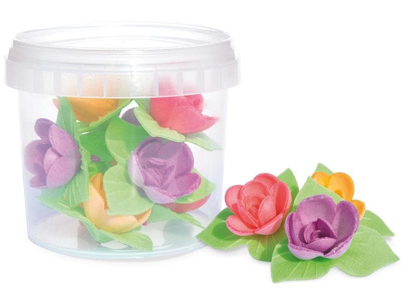ScrapCooking Waffeldekorationen mini Rosenblätter 8 Stück Knusprig süsse Dekoration