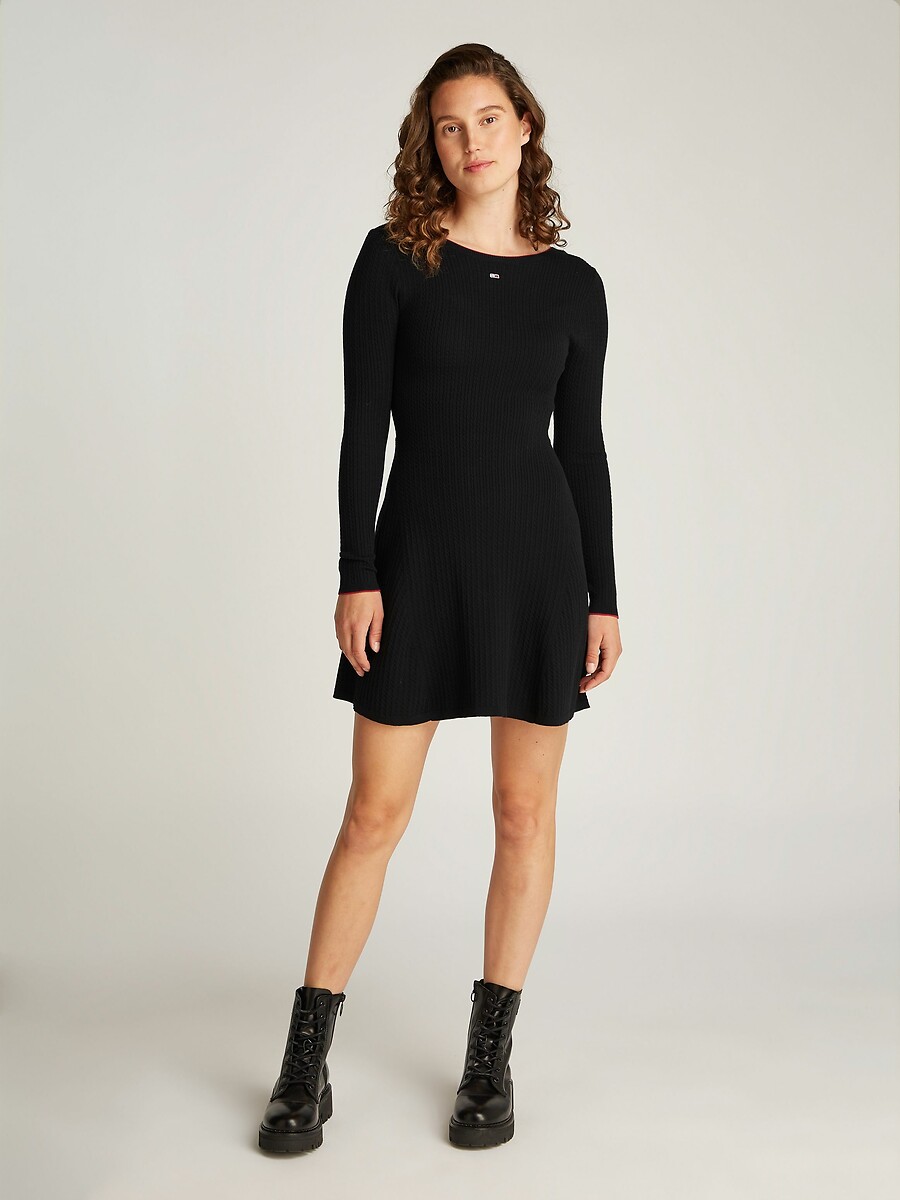 TOMMY JEANS<br>Vestido de manga comprida