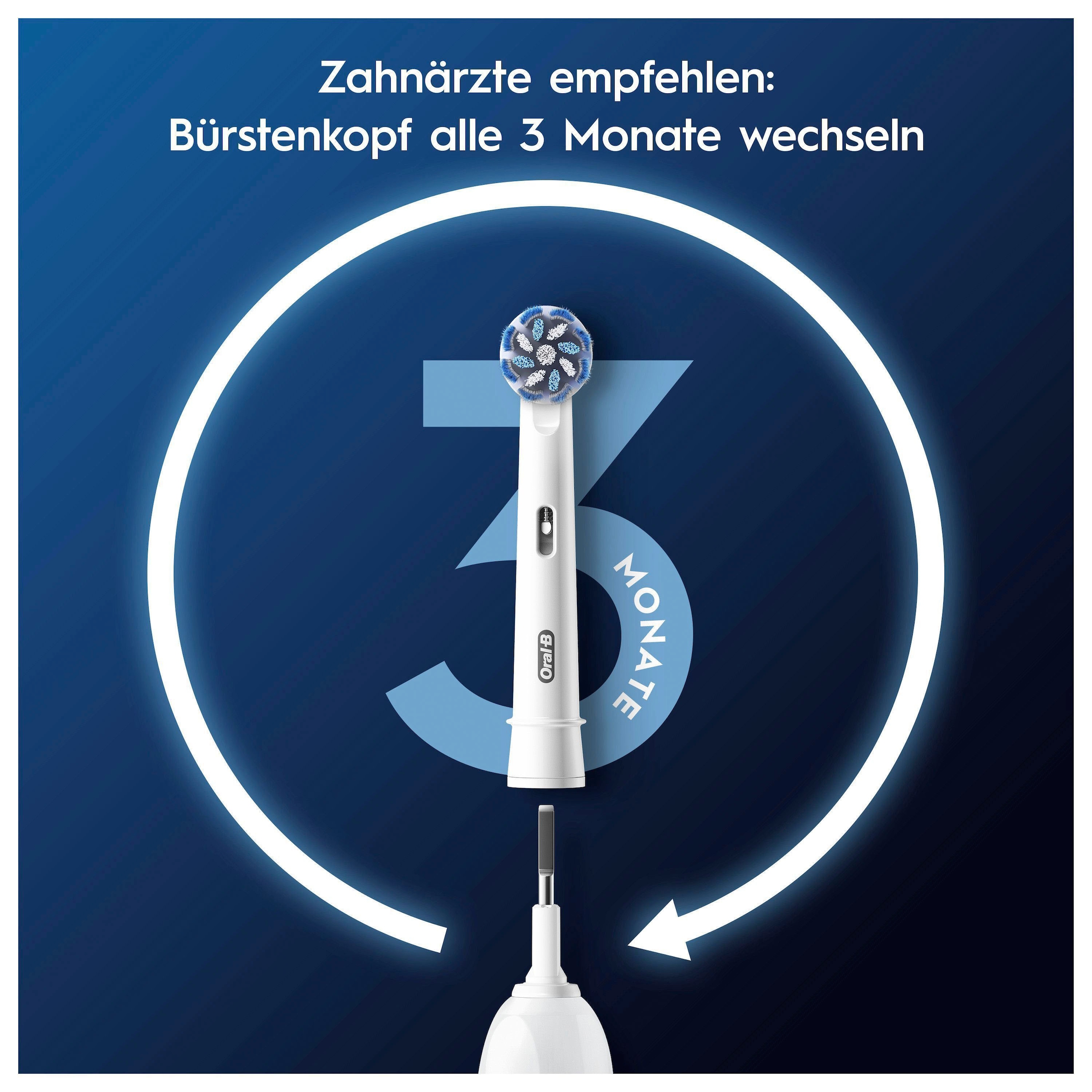 Oral-B Aufsteckbürsten »Pro Sensitive Clean« X-förmige Borsten