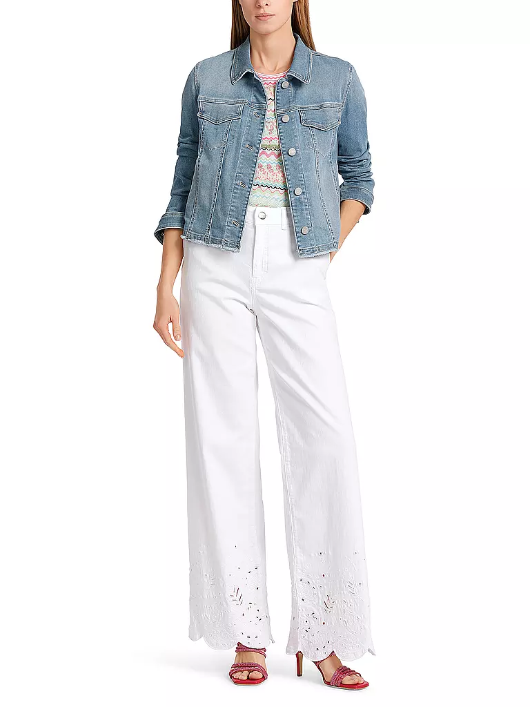 MARC CAIN Jeans WARRI Wide Fit weiss
