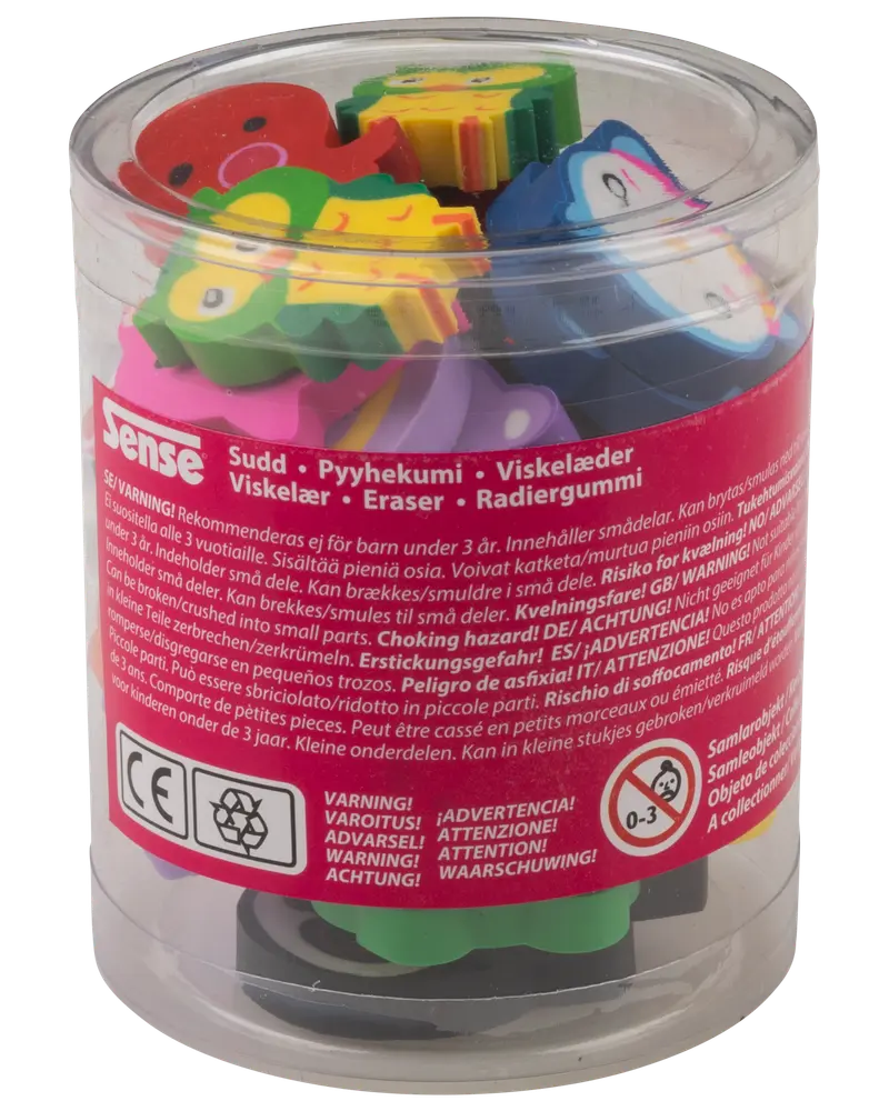 Sense Viskelæder figurer 36-pak