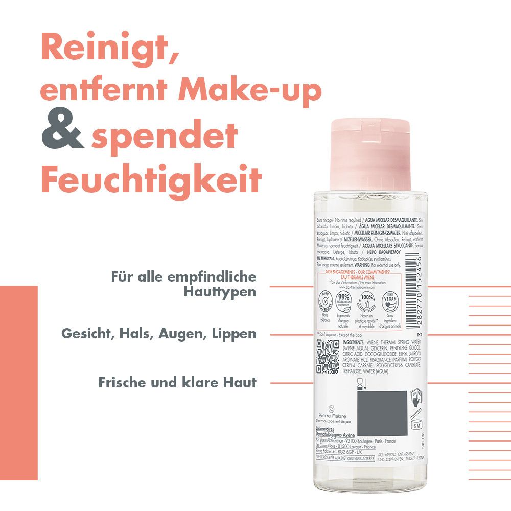 Avène Mizellenwasser - spendet Feuchtigkeit und beruhigt Gesicht und Augen