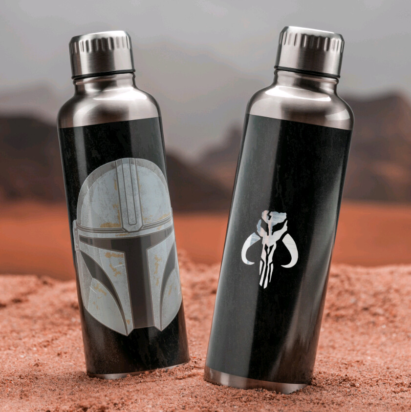Star Wars Vandflaske I Metal - The Mandalorian