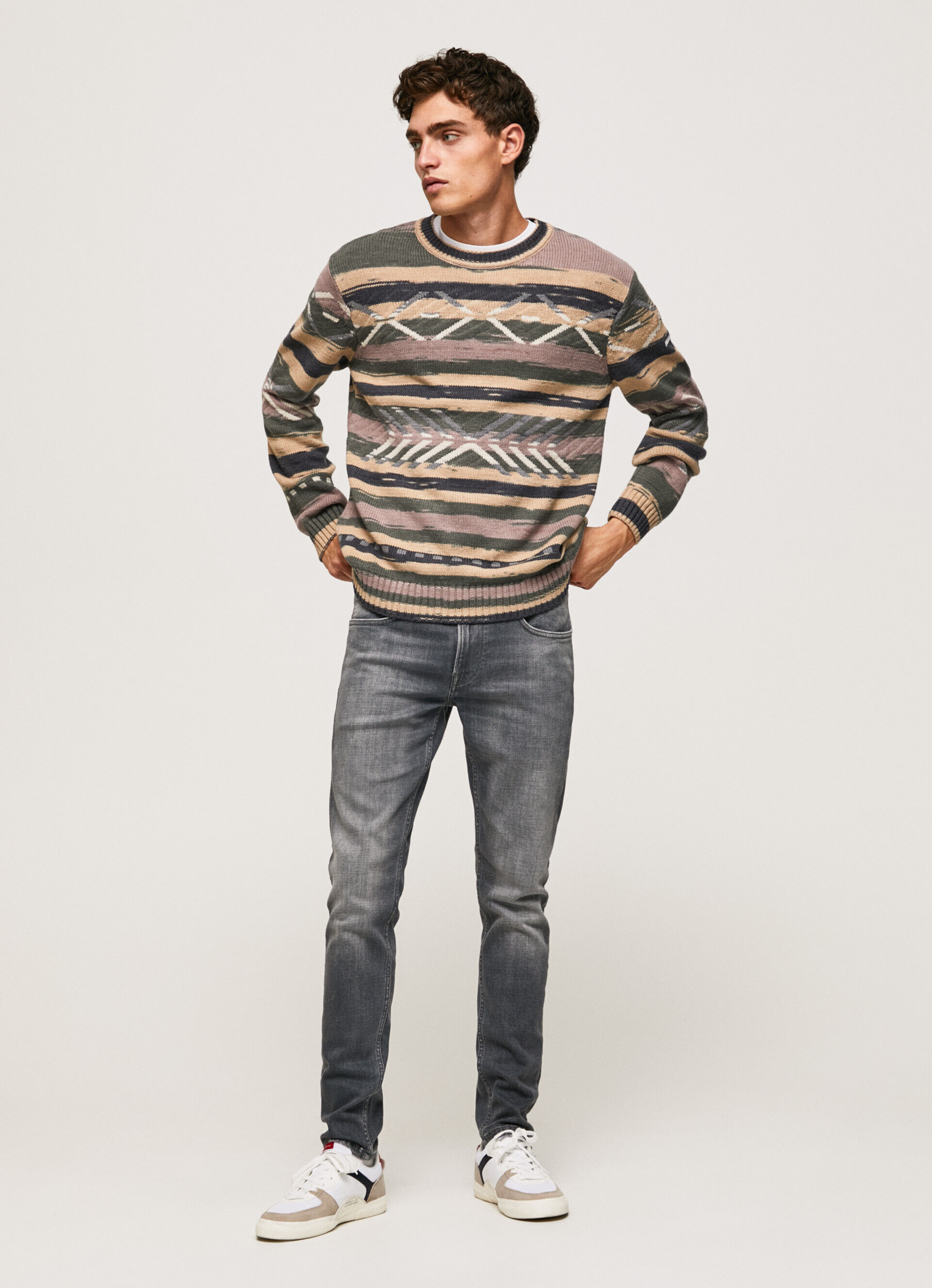 Calça jeans skinny de cintura baixa Jean Finsbury Fit - jeans