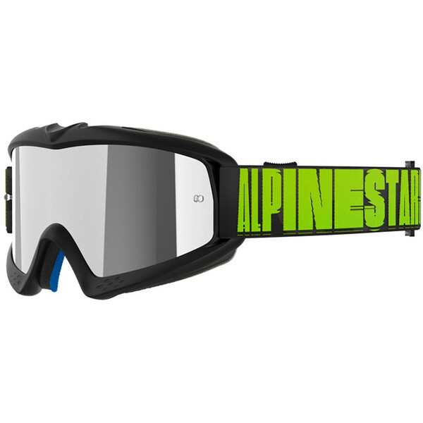 Alpinestars - Masque enfant Vision Youth Hollow Mirror Anthracite / Jaune fluo / Argent