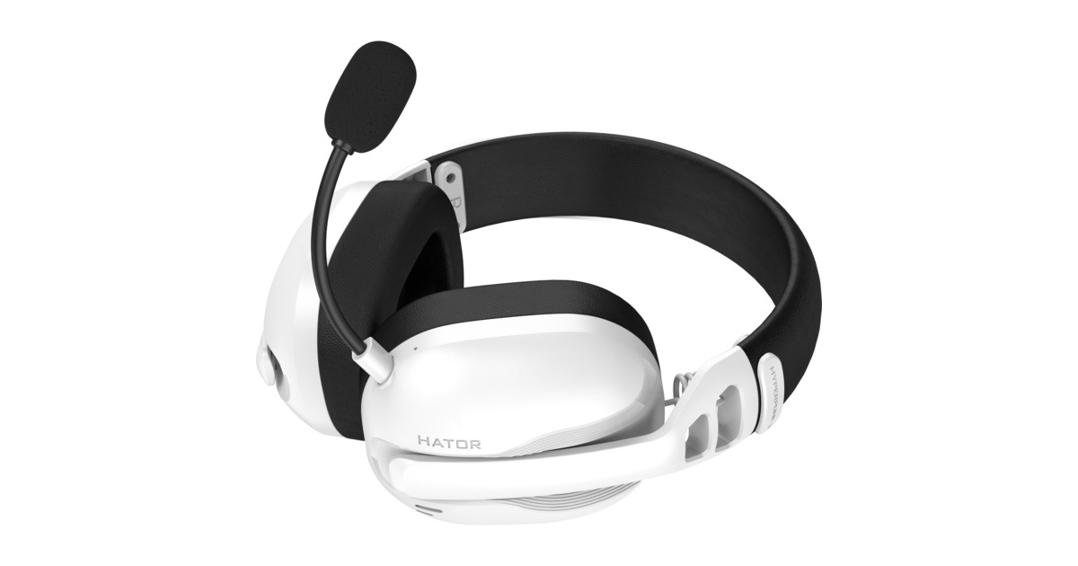 HatorHyperpunk 3 Wireless over-ear gaming headset  (Wit, 2.4GHz / Bluetooth 5.4 / USB-C)