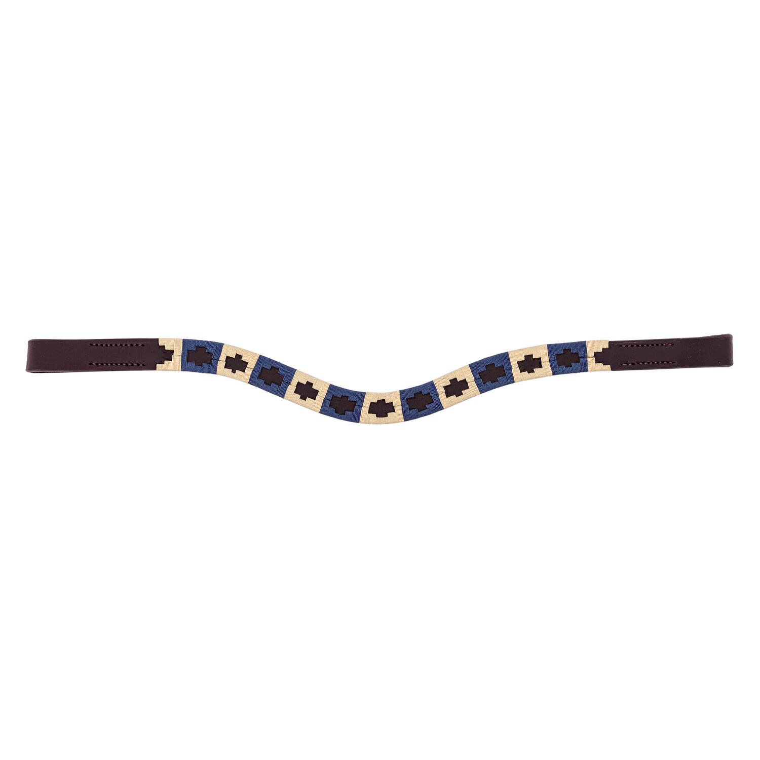 black forest Stirnband Canterbury  - navy/brown - Warmblut