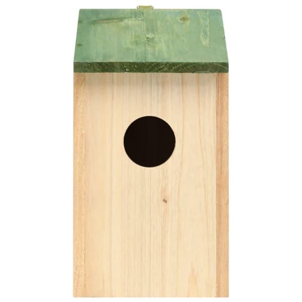vidaXL Fuglehus 10 stk heltre gran 12x12x22 cm