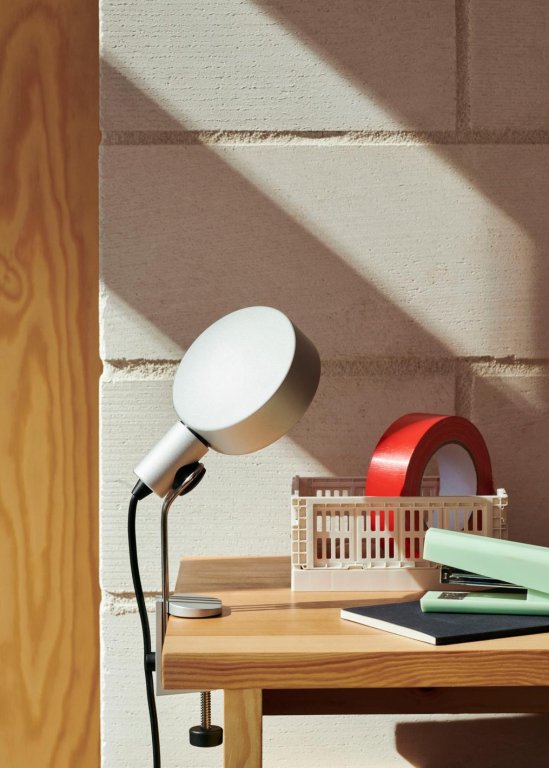 Hay Cupola klemlamp clear anodised