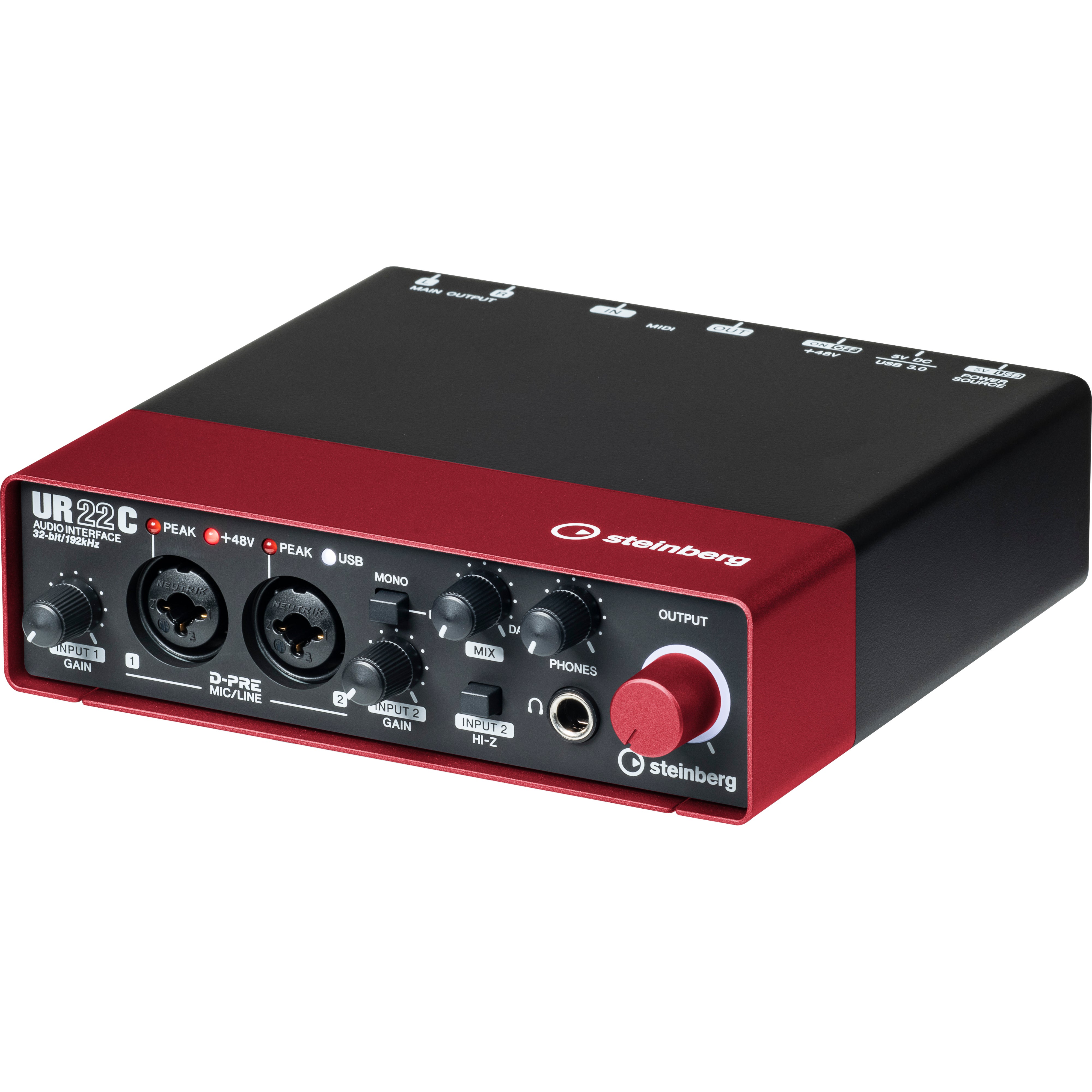 Steinberg UR22C USB 3 audio interface RED