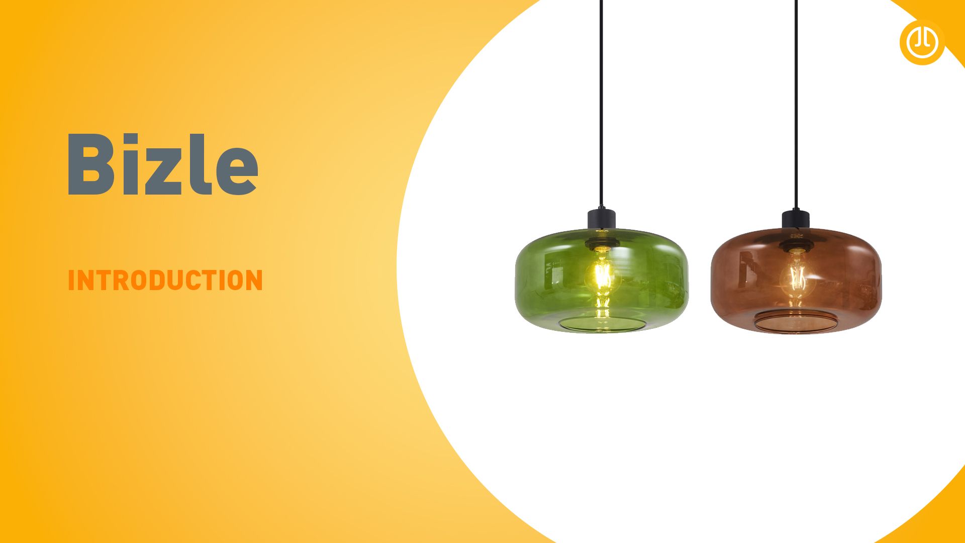 Retro hanglamp zwart met brons glas - Bizle