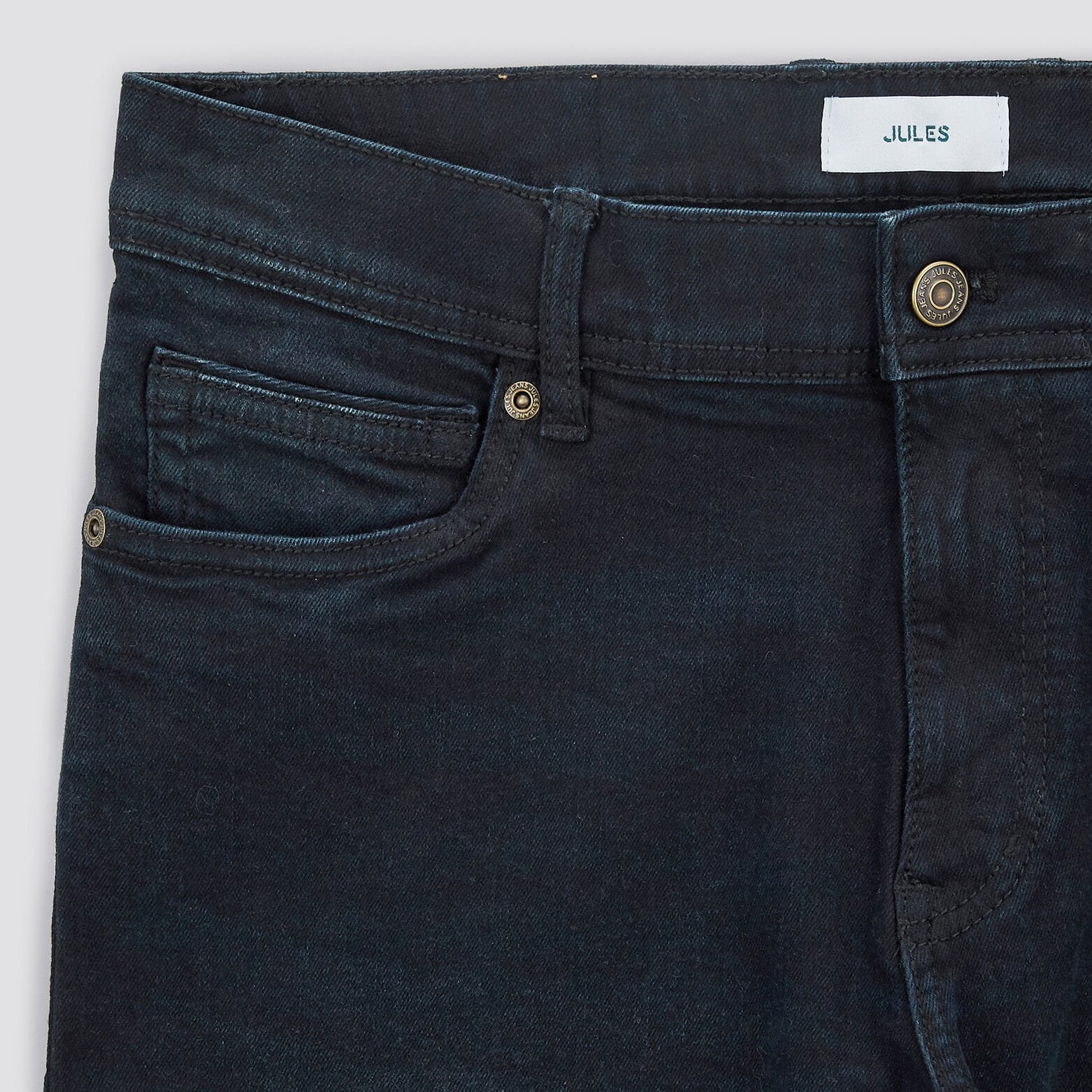 Jean regular en coton recyclé waterless Bleu