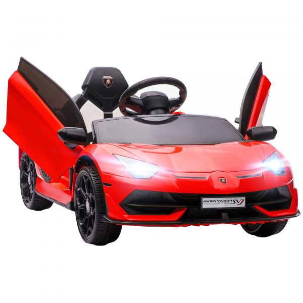 HomCom Carro Elétrico para Crianças Lamborghini 12V Vermelho