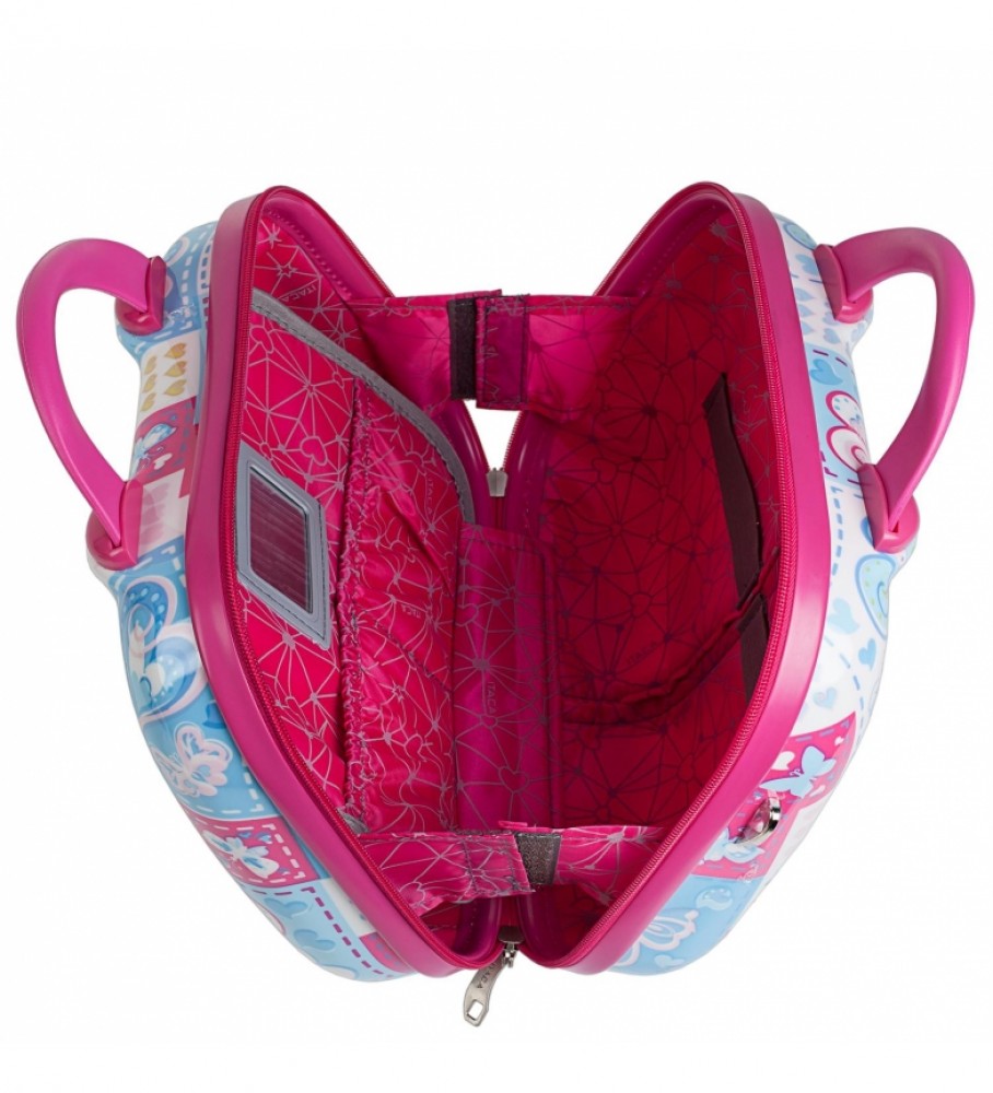 Nécessaire de viagem grande infantil/adolescente ITACA 702335 Azul, Fúcsia