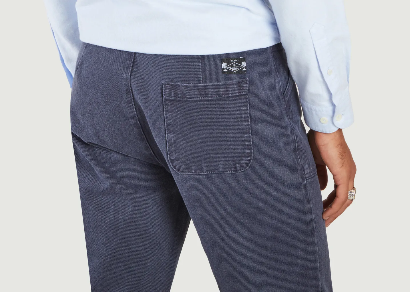 Pantalon fatigue en coton Cuisse de Grenouille