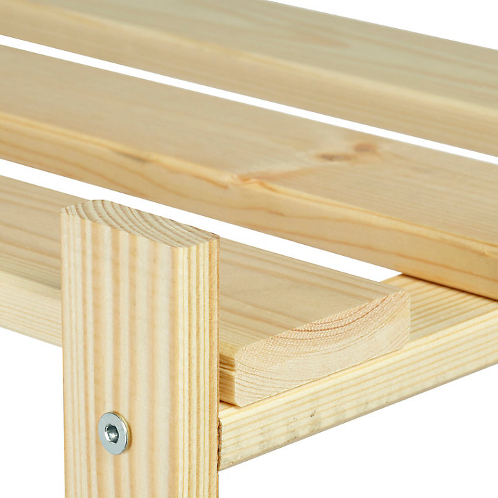 Étagère bois 4 tablettes L. 65 x H. 130 x P. 30 cm