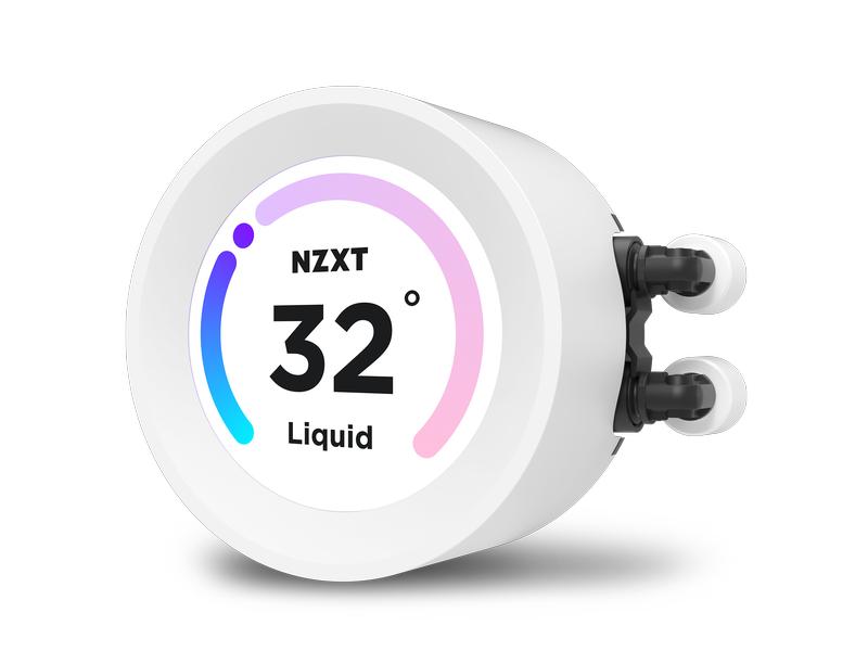 NZXT Wasserkühlung Kraken Elite 280 RGB Weiss Wasserkühler für Intel und AMD Prozessorsockel mit LCD-Display und leuchtenden, leisen RGB-Lüftern