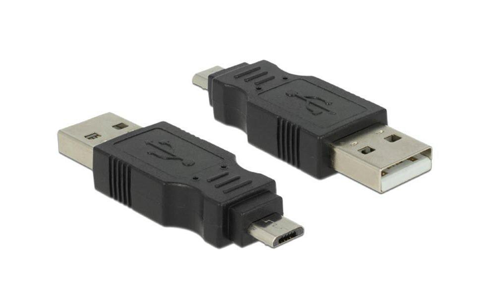 USB 2.0 Adapter USB-A Stecker - USB-MicroB SteckerMicro-B Stecker zu A Stecker