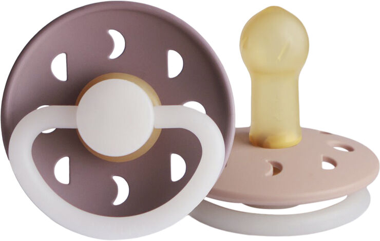 Frigg FRIGG Moon Phase runde natsutter i latex 2-pak str. 2 - Twilight Mauve Twilight mauve/blush