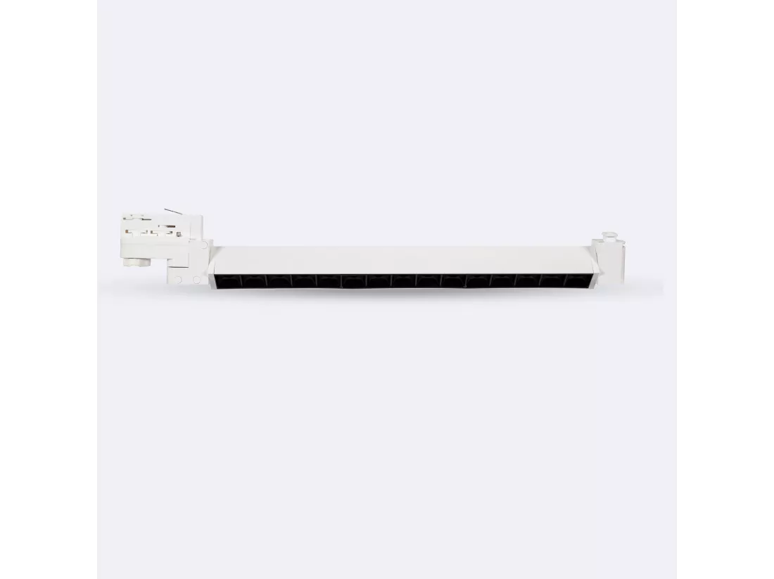Spot Linéaire LED sur Rail Triphasé 15W UGR13 3000K Blanc