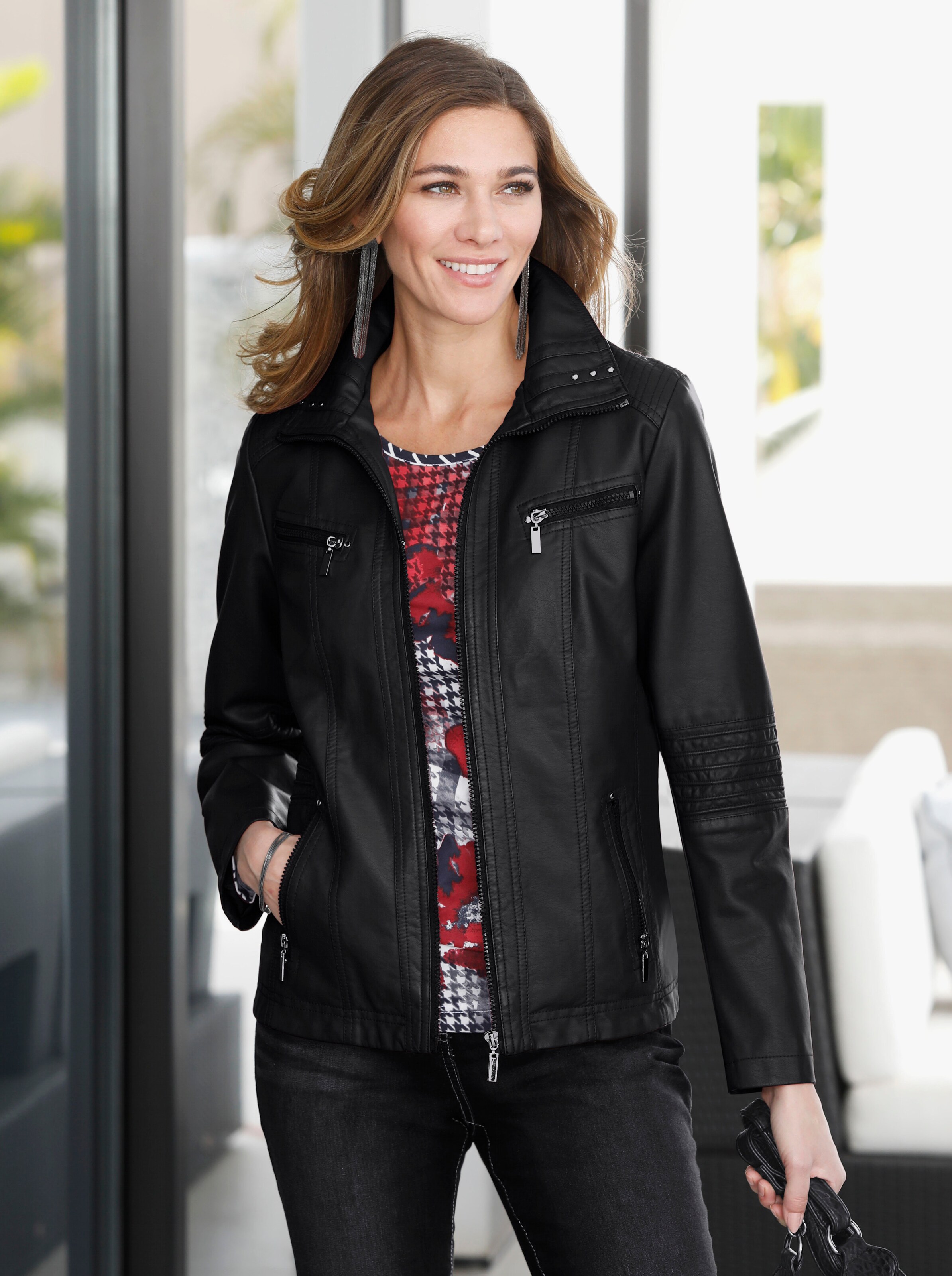 Lederimitatjacke