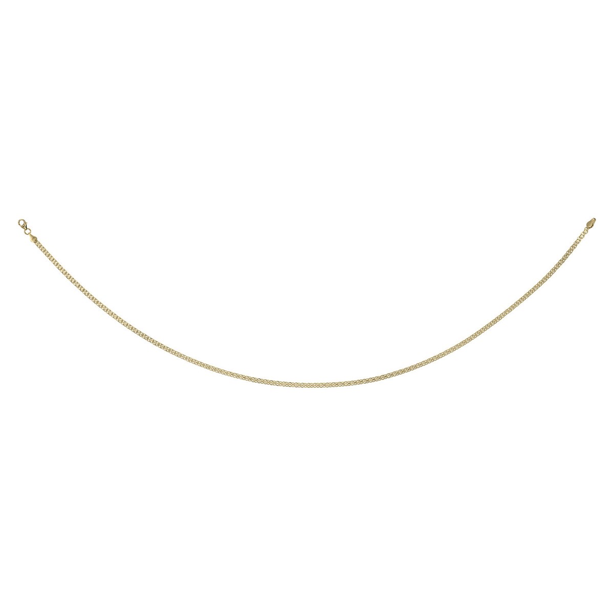 Collier Brillaxis maille bismark or jaune 18 carats