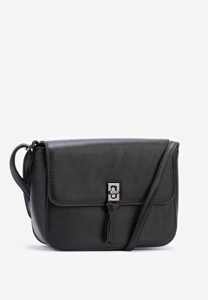 Sac besace femme noire Hintia