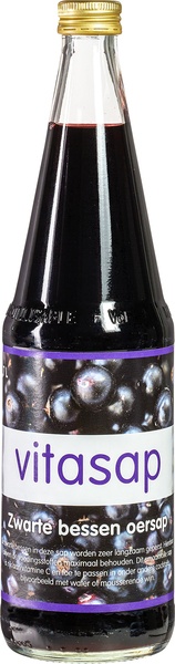 Vitasap Oersap Zwarte Bessen (700 ml)