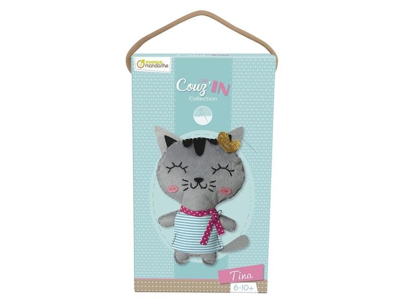 Avenue Mandarine Bastelset Mini Kuscheltier Couz'In Tina di Nähset für Kinder