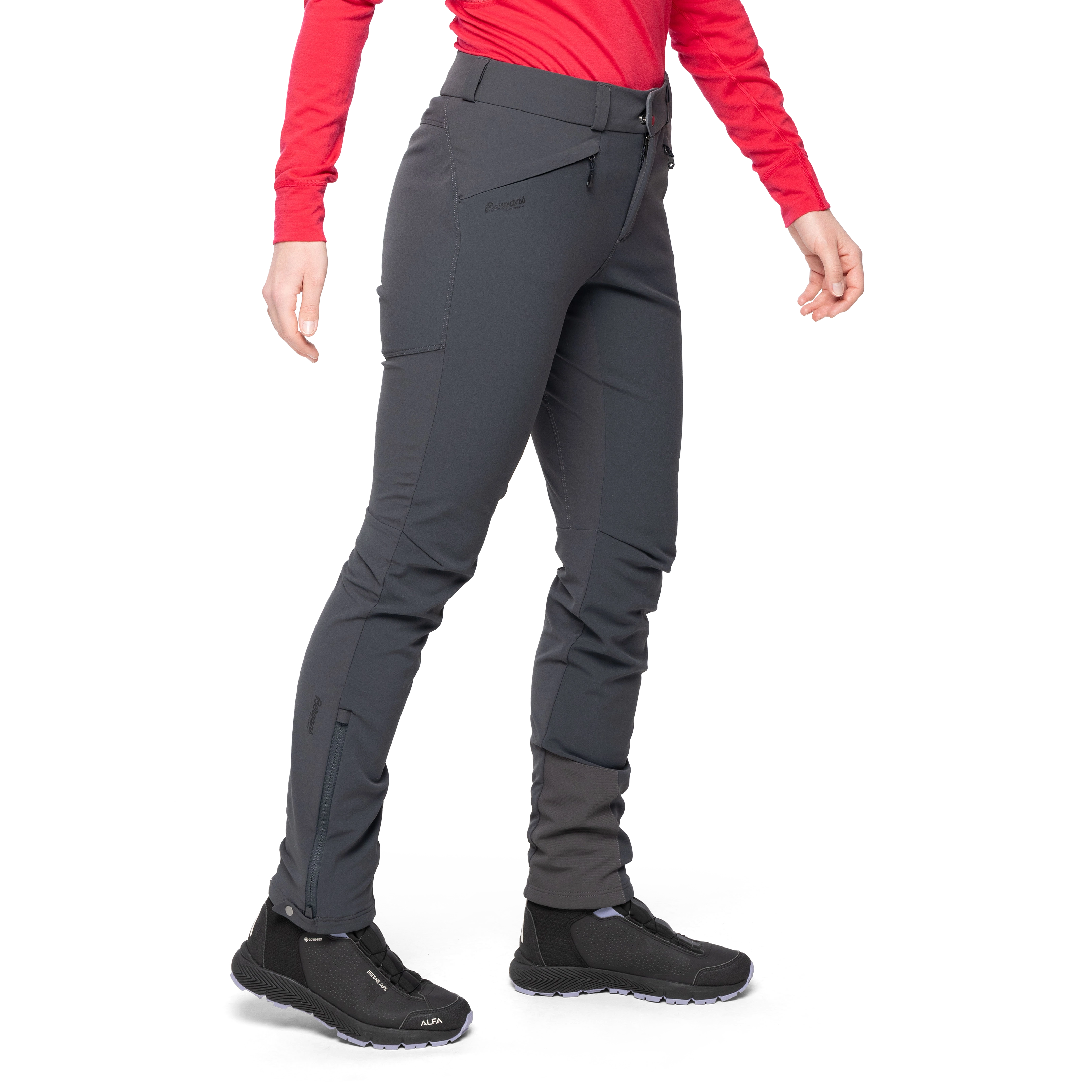 Istjern Warm Flex W Pant Solid Charcoal