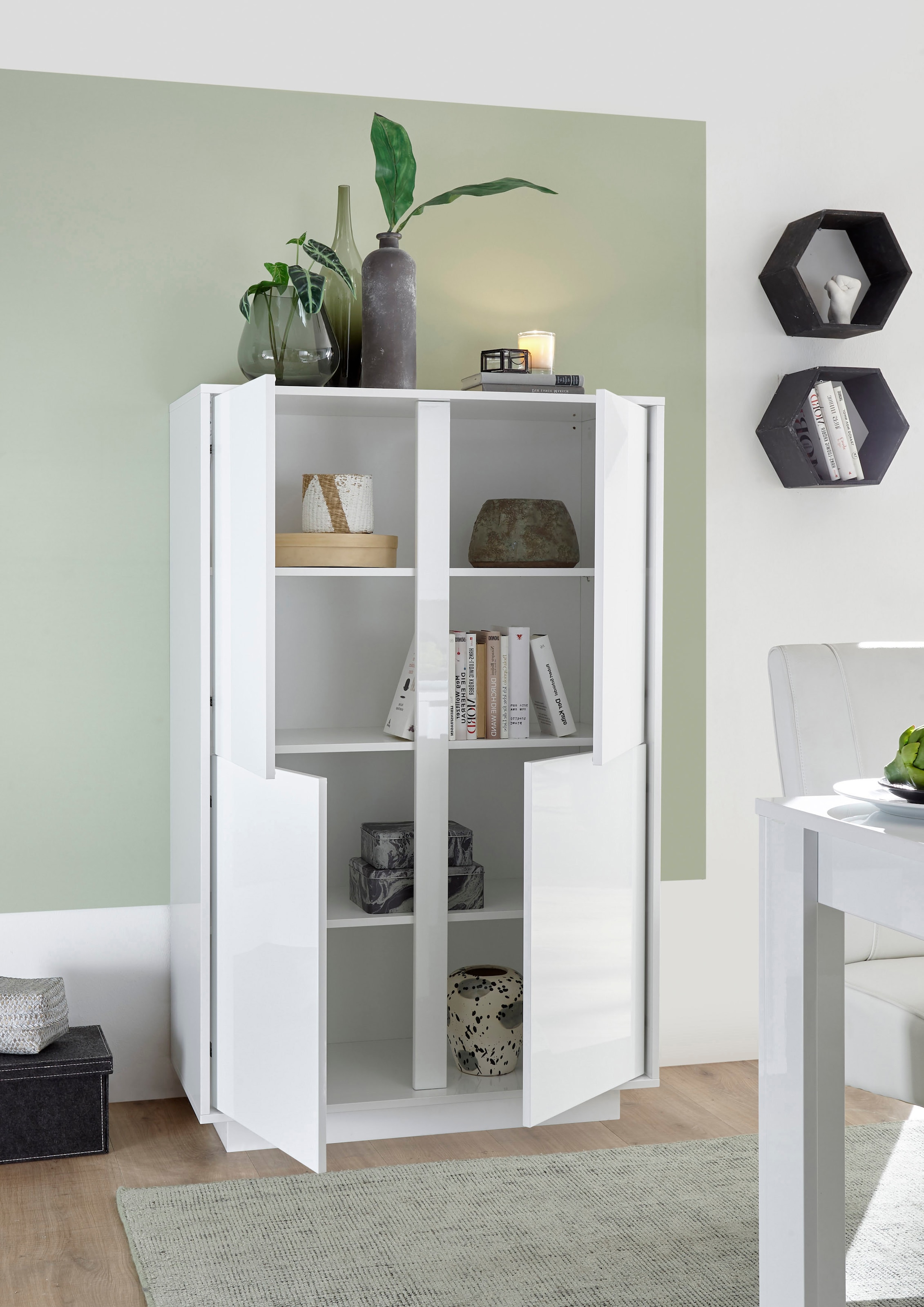 INOSIGN Highboard »Ice« grifflos