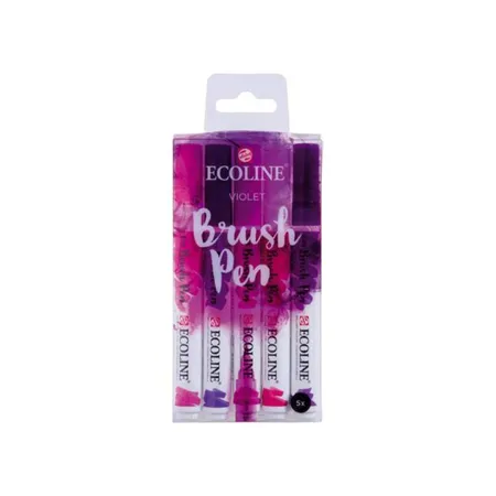 Royal Talens Ecoline Brushpen Violetttöne, 5-teilig