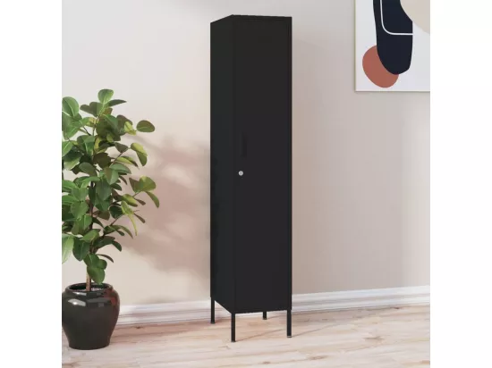 Armoire à casiers Noir 35x46x180 cm Acier