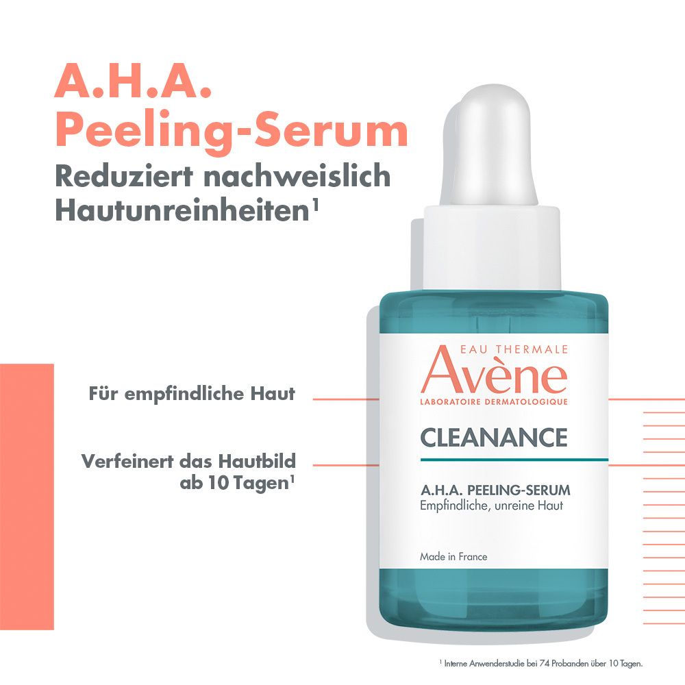 Avène Cleanance A.H.A. Peeling-Serum - zur Verfeinerung des Hautbildes
