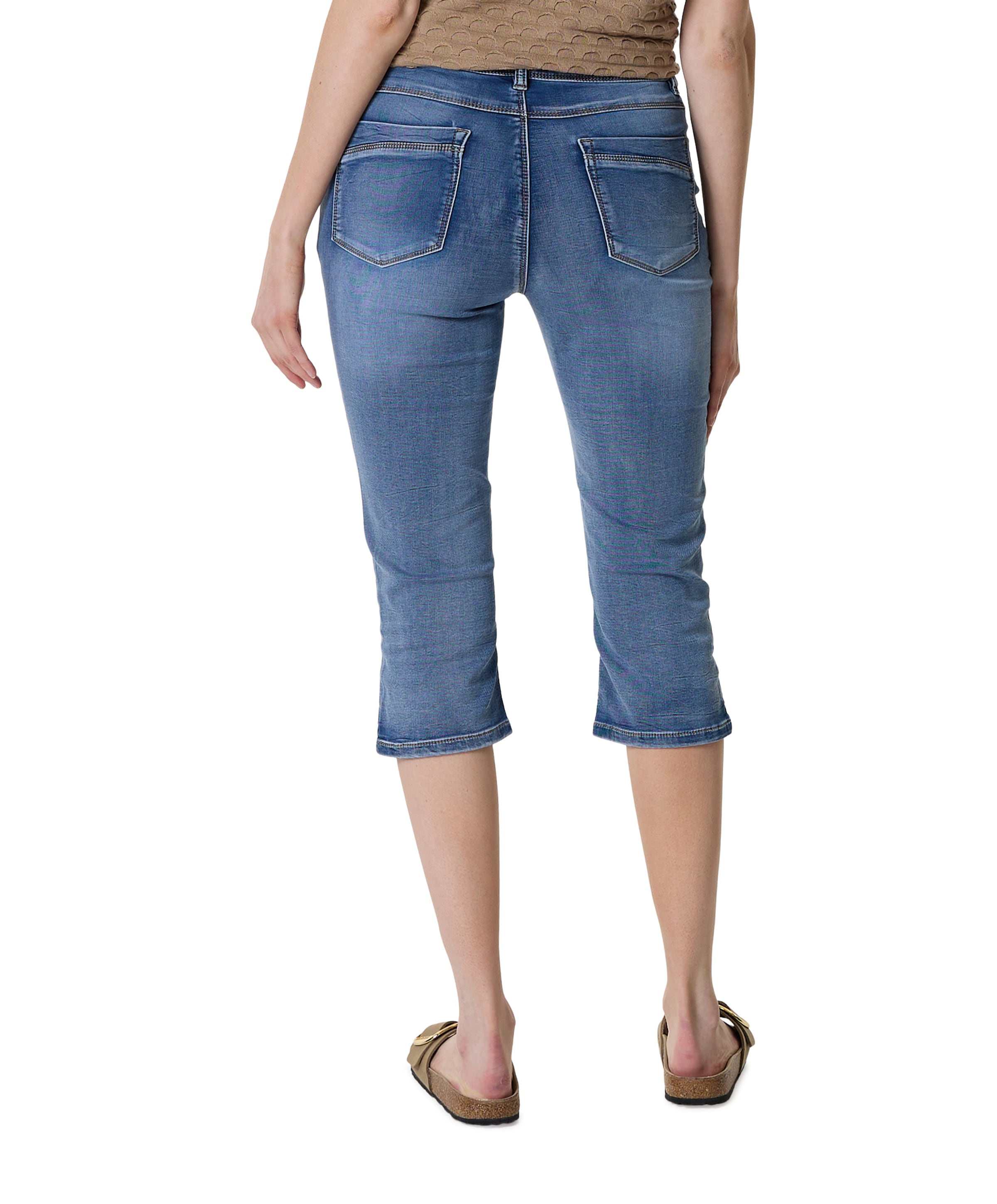 Geisha dames capri broek blauw