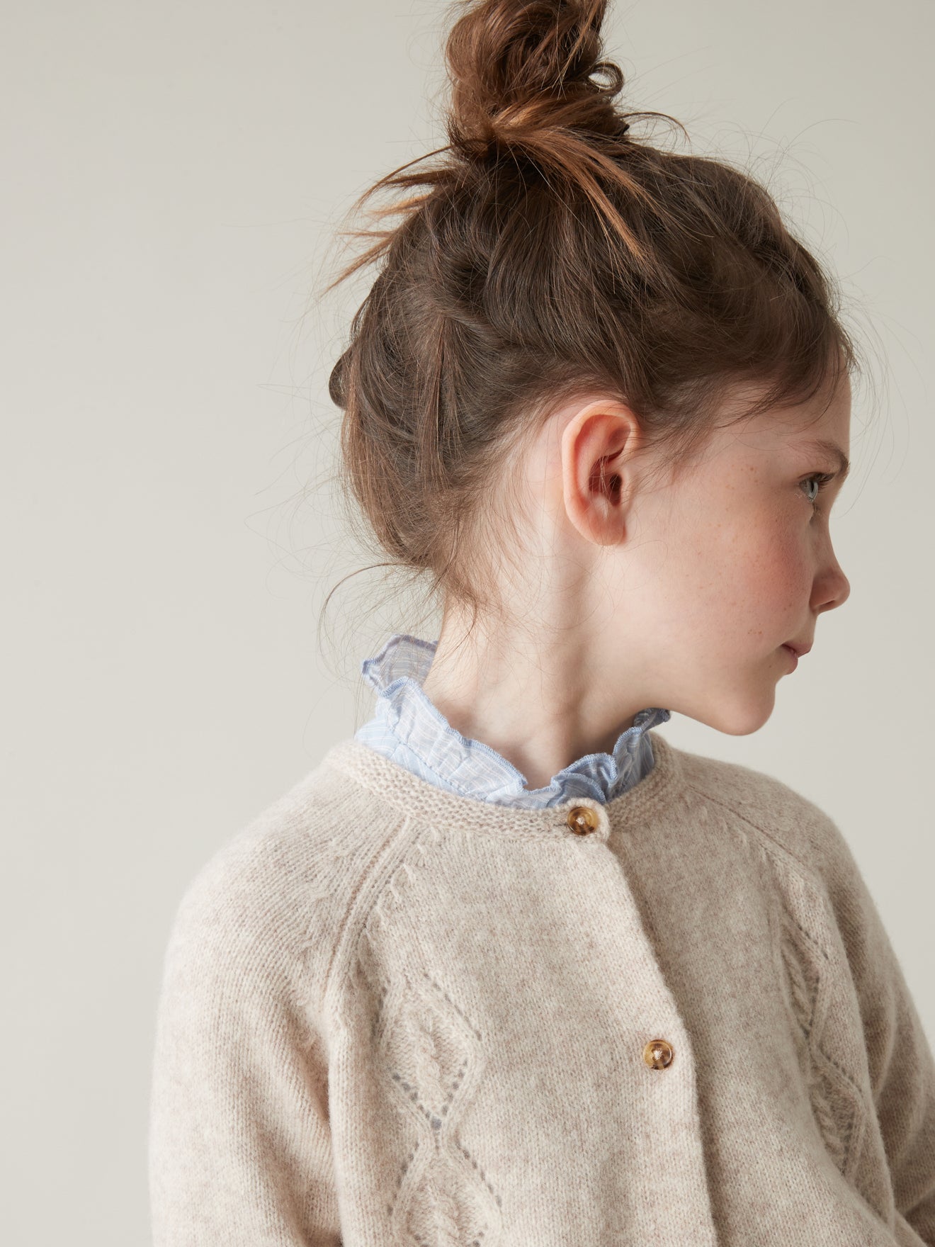 Cardigan Fille en laine mérinos