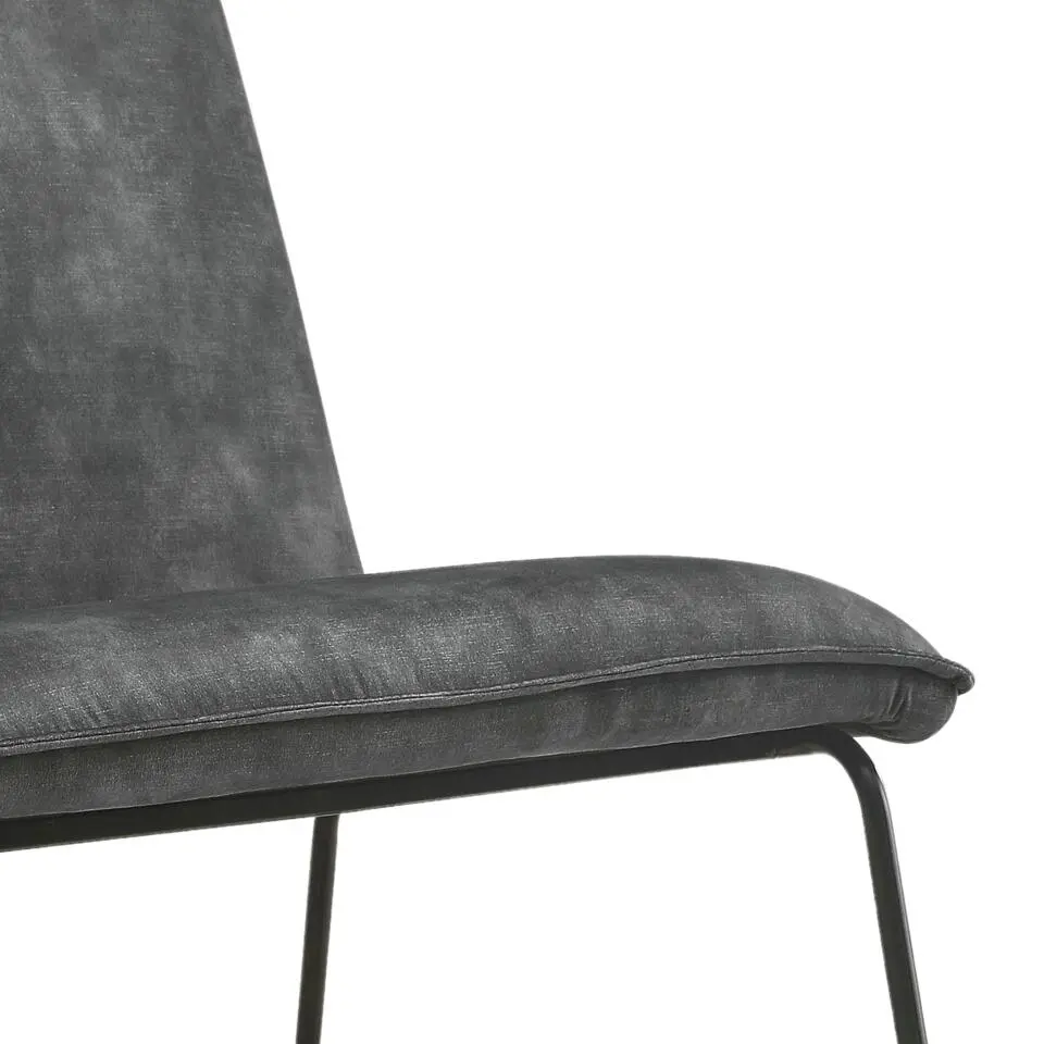 Fauteuil James - Velvet Antraciet