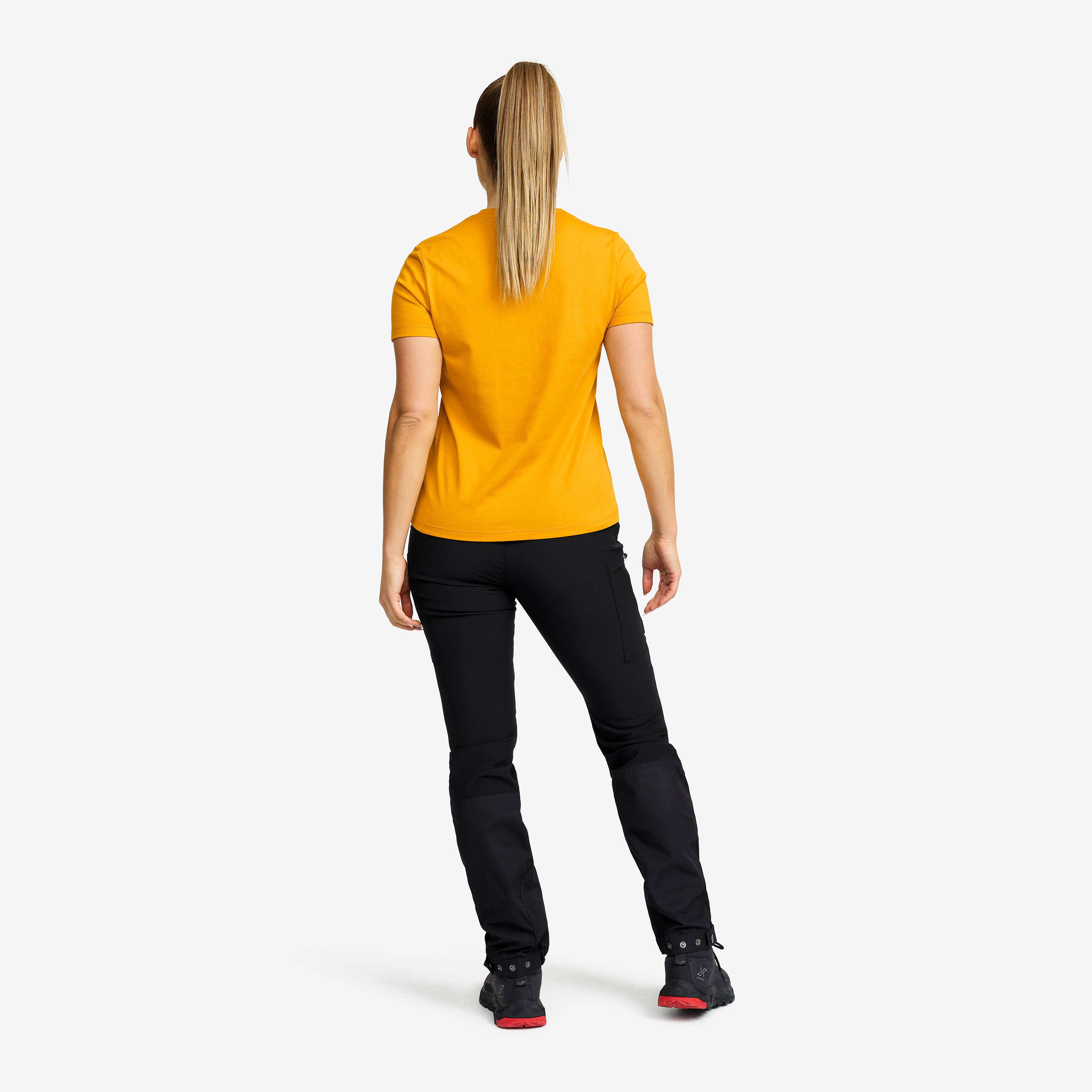 Easy Graphic Logo T-shirt Dame Golden Yellow