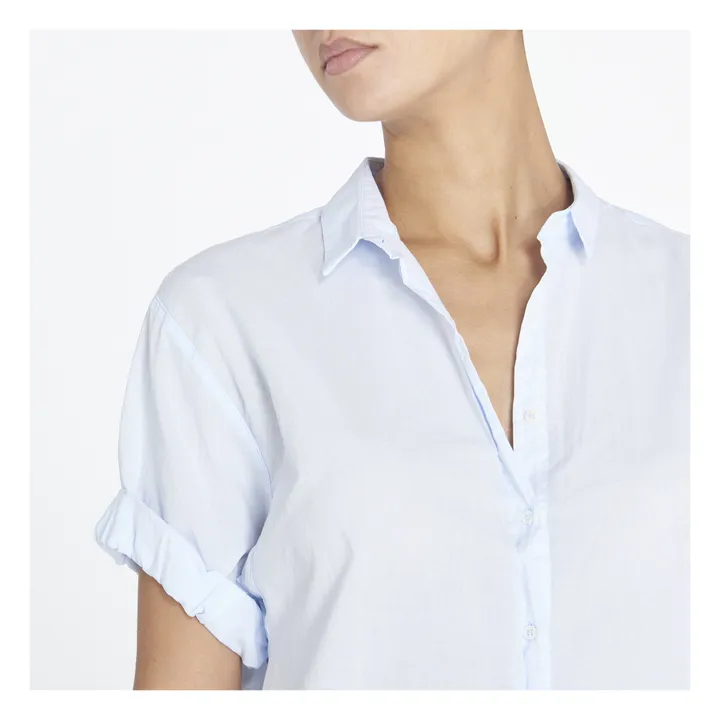 Xirena Chemise Channing Popeline de Coton | Bleu ciel
