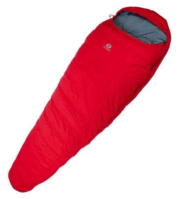 Sac de couchage momie SirJoseph trekking Rimo II 600-gauche 200 cm-Rouge