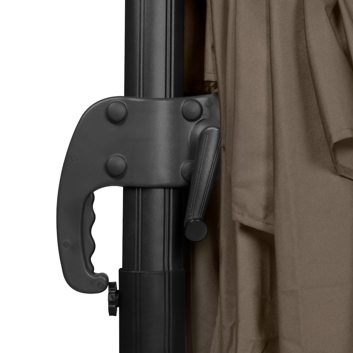 Vonroc Premium Pisogne 300 zweefparasol met 4 tegels - Taupe