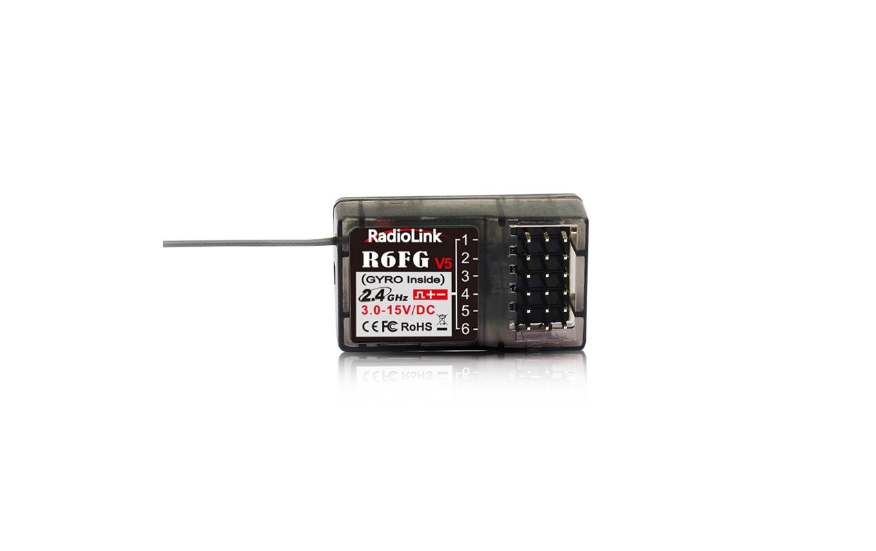 Empfänger R6FG mit Gyro 6-Kanal2.4 GHz FHSS (GFSK) Empfänger für RC-Autos