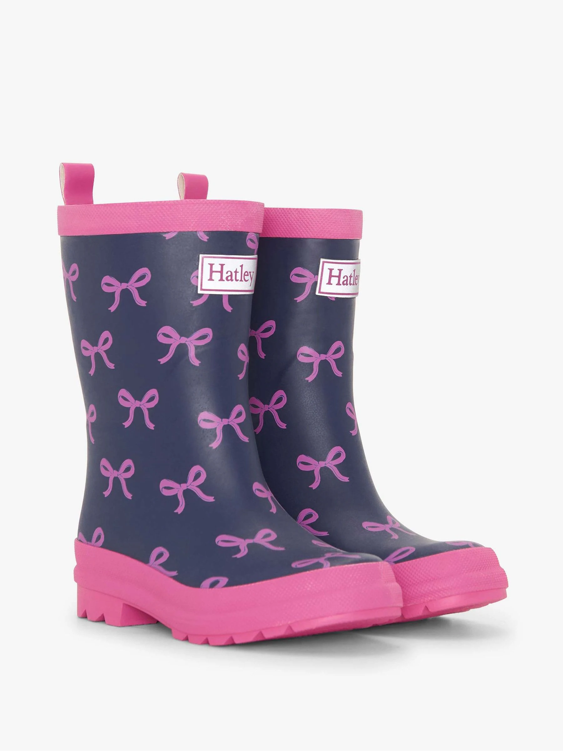Hatley Blue Teeny Bows Matte Wellies