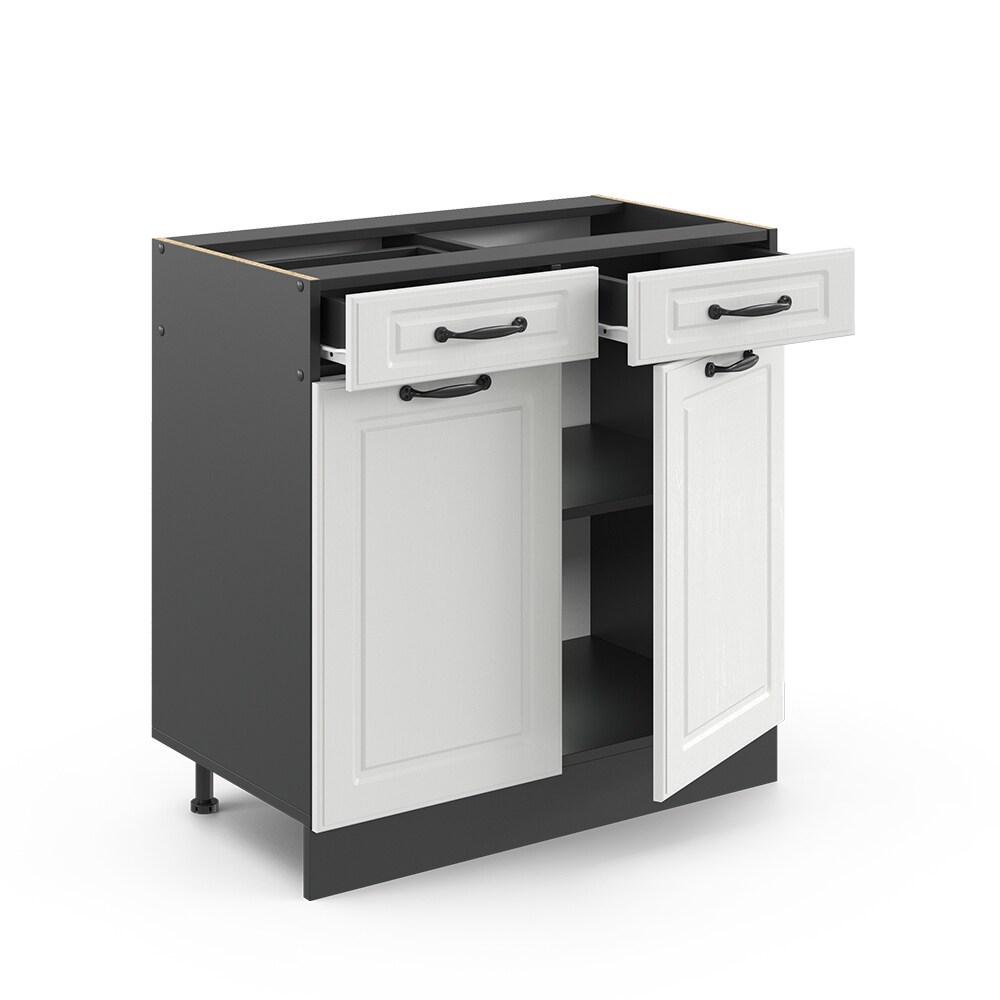 Vicco Schubunterschrank 80 cm Anthrazit Küchenschrank Unterschrank Küchenzeile R-Line