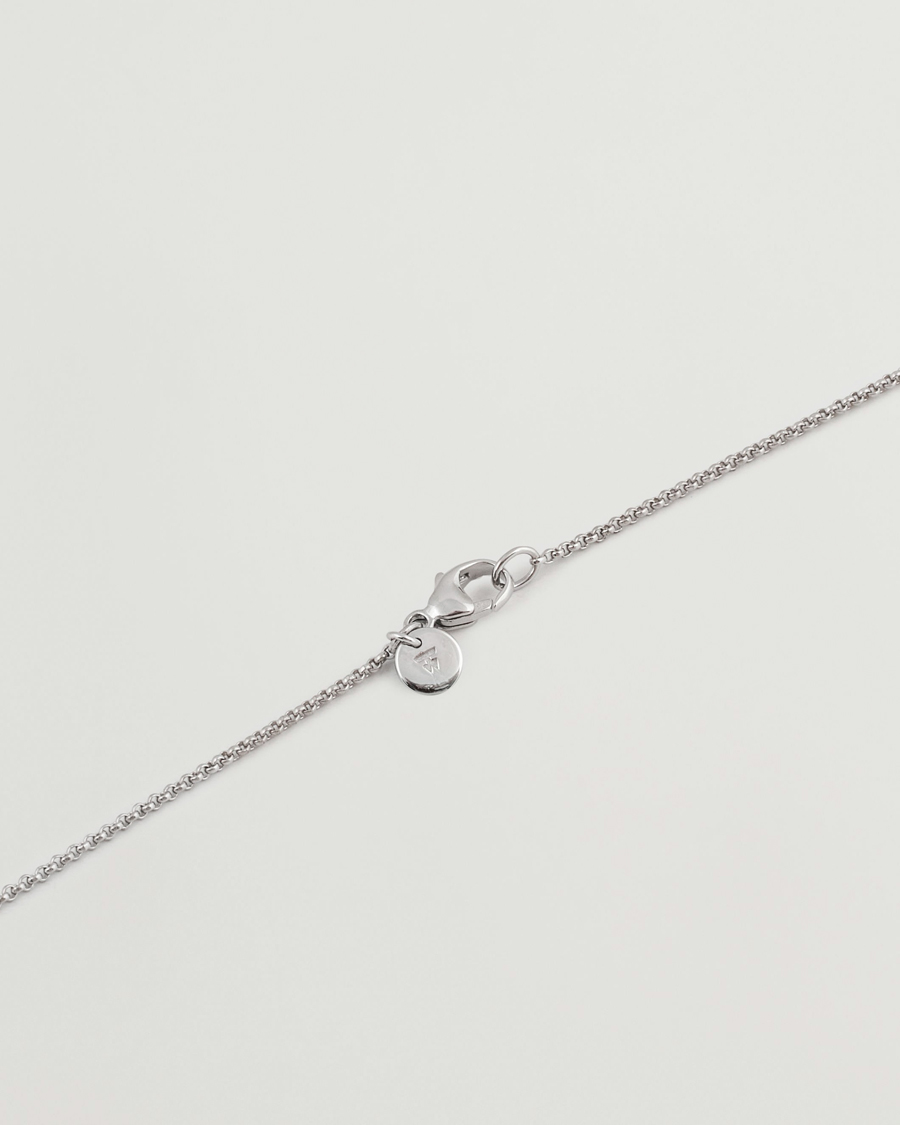 Tom Wood Cushion Pendant Onyx Silver