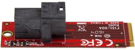 StarTech - U.2 naar M.2 PCI Express Adapter - Converter - Zwart - Geschikt voor U.2 NVMe SSD